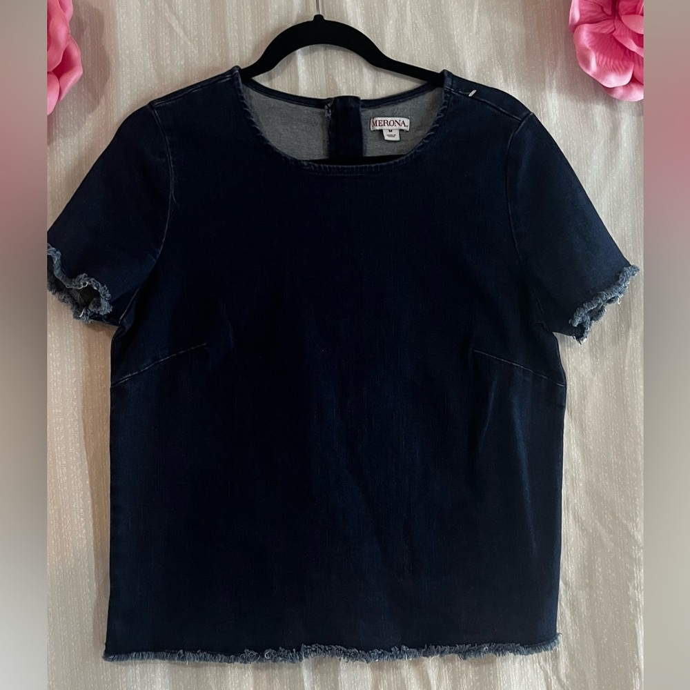 Merona Black Short Sleeve T-Shirt